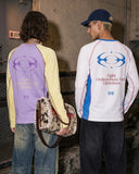 Color Block Graphic Long Sleeve T-Shirt | Inflation Streetwear