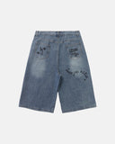 Washed Graffiti Longline Jorts | Inflation Streetwear INFLATION