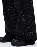 Chill Wide Leg Rhinestone Denim Pants | Inflation Streetwear INFLATION
