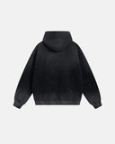 Acid Washed Ripped Fleece Hoodies | Inflation Streetwear INFLATION