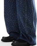 Colorful Rhinestones Ballon jeans | Inflation Streetwear INFLATION