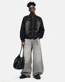 Napoleon-Inspired Washed Denim Jacket | Inflation Streetwear