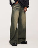 INFLATION Streetwear Washed Loose-fit Denim Pants INFLATION
