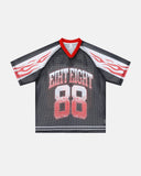 Flame Graphic Mesh Jersey | Inflation Streetwear INFLATION