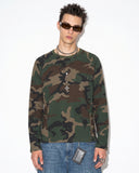 Camo Waffle Long Sleeve T-Shirt | Inflation Streetwear