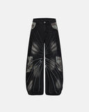 Spray Graphic Camo Barrel Jeans | Inflation Streetwear INFLATION