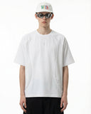 Mesh Patchwork Stitching Embroidered T-Shirt | Inflation Streetwear INFLATION