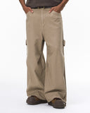 100% Cotton Khaki Casual Pants | Inflation Streetwear INFLATION