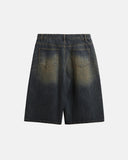 Acid Washed Longline Baggy Denim Jorts | Inflation Streetwear INFLATION