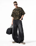 Vintage Washed Rhinestone Barrel Jeans | Inflation Streetwear INFLATION