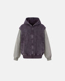 Washed Colorblock Boxy Zip Up Hoodie | Inflation Streetwear