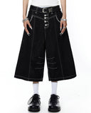 Button Fly Baggy Denim Jorts | Inflation streetwear INFLATION