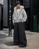 Faux Fur Lined Bomber Hooded Jacket | Inflation Streetwear INFLATION