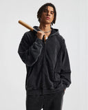 Acid Wash Oversized Zip Up Hoodies | Inflation Streetwear INFLATION