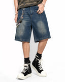 Deconstructed Washed Denim Jorts | Inflation Streetwear INFLATION