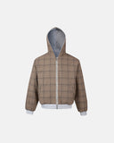 Yellow Plaid Reversible Zip-Up Hoodie | INFLATION Streetwear INFLATION