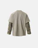 Camo Sleeve Layered Graphic T-Shirt | Inflation Streetwear INFLATION