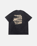 retro washed graphic cotton T-shirt back view