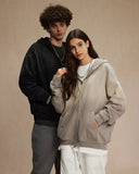 INFLATION Monkey Wash French Terry Zip Up Hoodies INFLATION