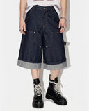 Raw Denim Carpenter Long Jorts | Inflation Streetwear INFLATION