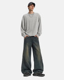 Deconstructed Straight-Leg Jeans | Inflation Streetwear INFLATION