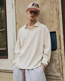 Waffle Long Sleeve Polo Shirts | Inflation Streetwear