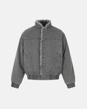 Washed Faux Fur Lined Boxy Jacket | Inflation Streetwear
