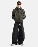 Minimalist PU Leather Zip Up Jacket | Inflation Streetwear