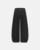 Heavyweight Baggy Raw Wide-Leg Jeans | Inflation Streetwear INFLATION