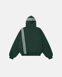 Gothic Striped Hooded Bomber Jacket  | Inflation Streetwear INFLATION
