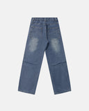 Deconstructed Barrel Wide Jeans | Inflation Streetwear INFLATION