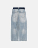 relaxed fit streetwear denim rear view