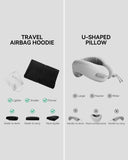 2-in-1 Travel Hoodie with Inflatable Neck Pillow | Inflation Streetwear INFLATION