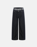 Double Waist Raw Denim Straight Leg Jeans | Inflation Streetwear INFLATION