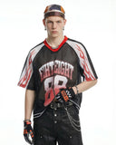 Flame Graphic Mesh Jersey | Inflation Streetwear INFLATION