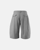 Pleated Barrel Tailored Bermuda Shorts | Inflation Streetwear