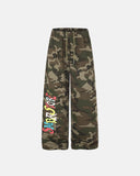 Camo Graphic Wide-Leg Sweatpants | Inflation Streetwear