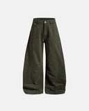 Washed Embroidered Barrel Cargo Pants | Inflation Streetwear
