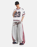 Printed Lace-Up Graphic Barrel Sweatpants | Inflation Streetwear