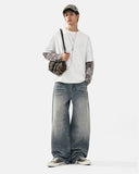 Whisker Wash Bamboo Weave Jeans | Inflation Streetwear