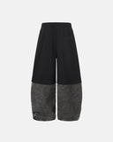 Denim Detachable Patchwork Barrel Joggers | Inflation Streetwear INFLATION