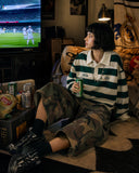 Green Rugby Polo Shirt | Inflation Streetwear INFLATION