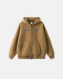 Rivets Dragon Acid Wash Zip Up Hoodies | Inflation Streetwear INFLATION