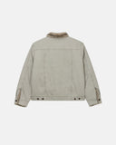 Washed Faux Fur Lined Worker Jacket | Inflation Streetwear