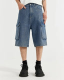 Blue Washed Cago Jorts | Inflation Streetwear INFLATION