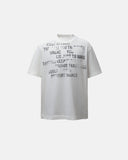 oversized t-shirt with distressed typography print