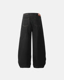 Contrast Stitch Raw Baggy Jeans | Inflation Streetwear INFLATION
