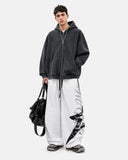 Crinkle Nylon Barrel Track Pants | Inflation Streetwear