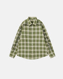 Abstract Line Plaid Shirt | Inflation Streetwear