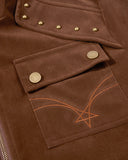 Buckle Hem Suede Bomber Jacket | Inflation Streetwear